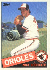 1985 Topps Baseball Cards      225     Mike Boddicker